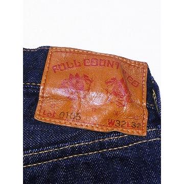 FULLCOUNT フルカウント ジーンズ 0105 0105W ワイドストレート WIDE STRAIGHT WIDE DENIM 13.7oz ジーパン (インディゴブルー/ONE-WASH)の画像