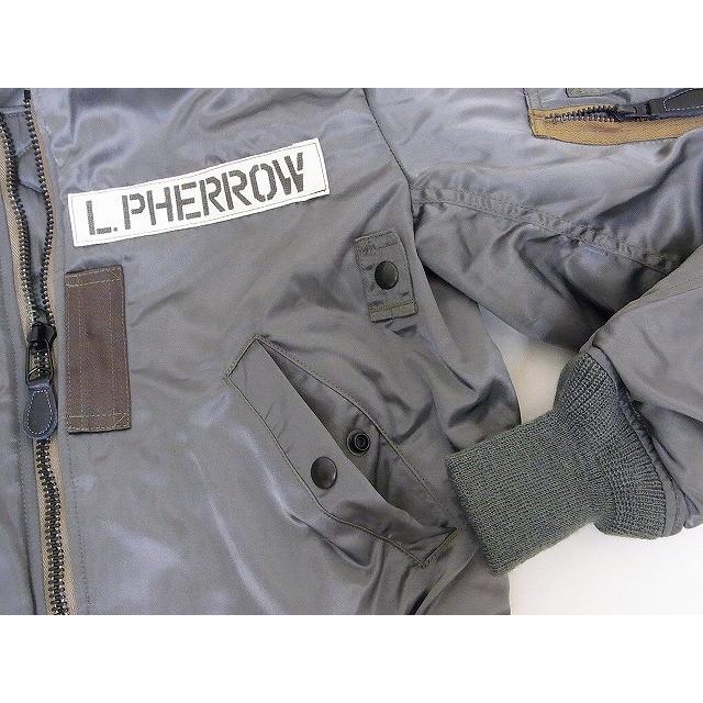 Pherrow's[フェローズ] MA-1 フライトジャケット 16W-MA-1 L.PHERROW 25周年記念モデル (セージグリーン)｜cream05｜03