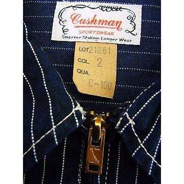 CUSHMAN（クッシュマン） ワークジャケット 91-B 10oz. STRIPE 21861 