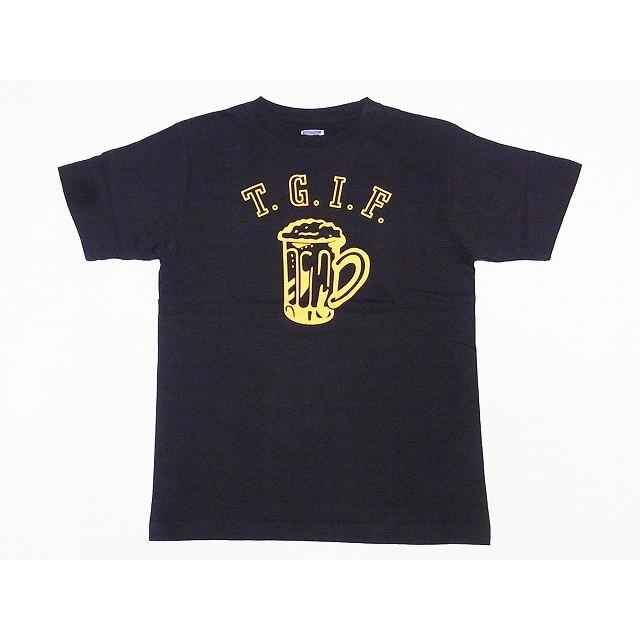 DUBBLE WORKS[ダブルワークス] Tシャツ T.G.I.F. 29133005-01 (スミクロ)｜cream05