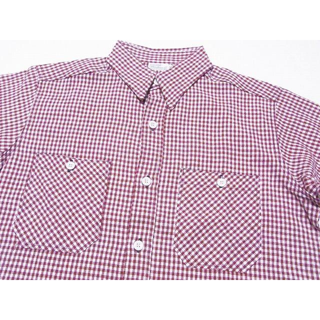 新品 ウエアハウス ワークシャツ 3055 A柄(ギンガム) 38 チャコール WAREHOUSE（ウエアハウス） チェックワークシャツ 3055 A柄 長袖