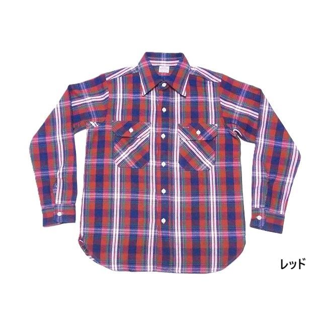 ウエアハウス　ネルシャツ　レッド　サイズM 中古・古着通販】WAREHOUSE (ウエアハウス) ネルシャツ レッド サイズ