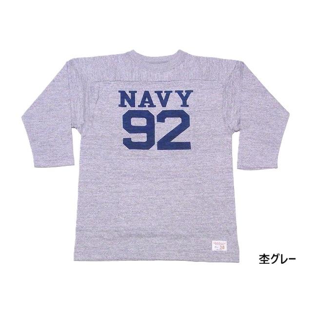WAREHOUSE（ウエアハウス） フットボールT 4063 NAVY 92 7分袖