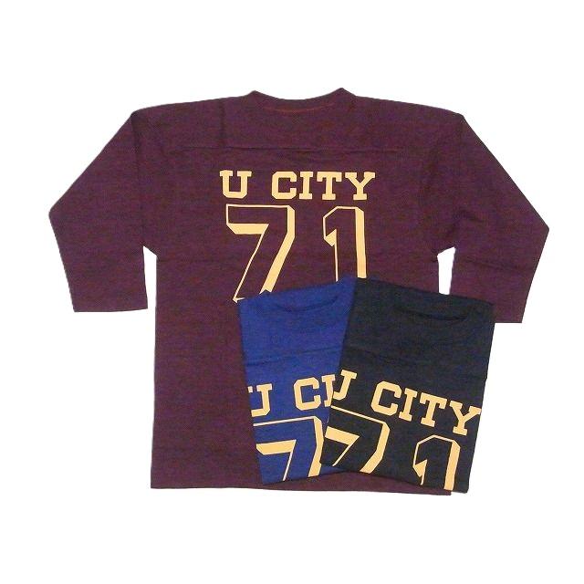 ウエアハウス 七分袖 フットボールTシャツ 4063 2枚 warehouse WAREHOUSE（ウエアハウス） フットボールTシャツ 4063 7分袖 U CITY 七