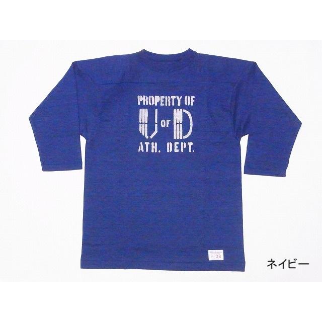 WAREHOUSE ウエアハウス フットボールTシャツ 4063 七分袖 U OF WAREHOUSE ウエアハウス フットボールTシャツ 4063 七分袖 U OF
