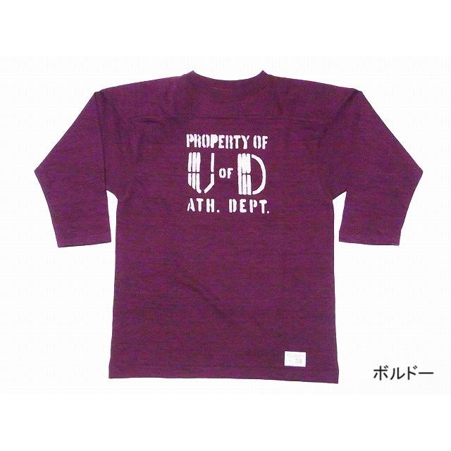 WAREHOUSE ウエアハウス フットボールTシャツ 4063 七分袖 U OF WAREHOUSE ウエアハウス フットボールTシャツ 4063 七分袖 U OF