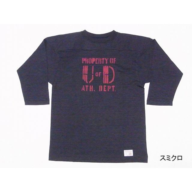 WAREHOUSE ウエアハウス フットボールTシャツ 4063 七分袖 U OF WAREHOUSE ウエアハウス フットボールTシャツ 4063 七分袖 U OF