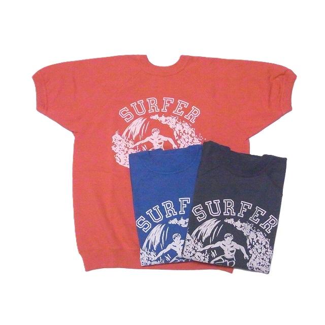 WAREHOUSE ウエアハウス 半袖スウェット 4104 SURFER セコハン