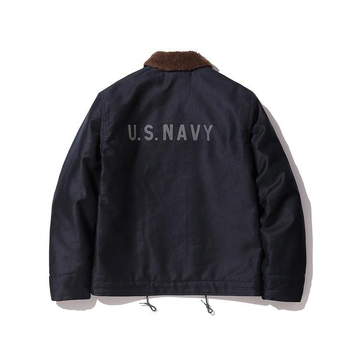 バズリクソンズ Buzz Rickson's N-1 デッキジャケット BR15340 NAVY DEPARTMENT DEMOTEX-ED (ネイビー)の画像