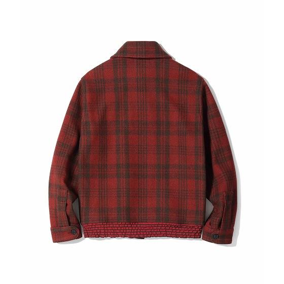バズリクソンズ Buzz Rickson's BR15752 チェック柄 ショールカラー ウールジャケット JACKET, WOOL, RED PLAID CIVILIAN CONSERVATION CORPS (レッド)の画像