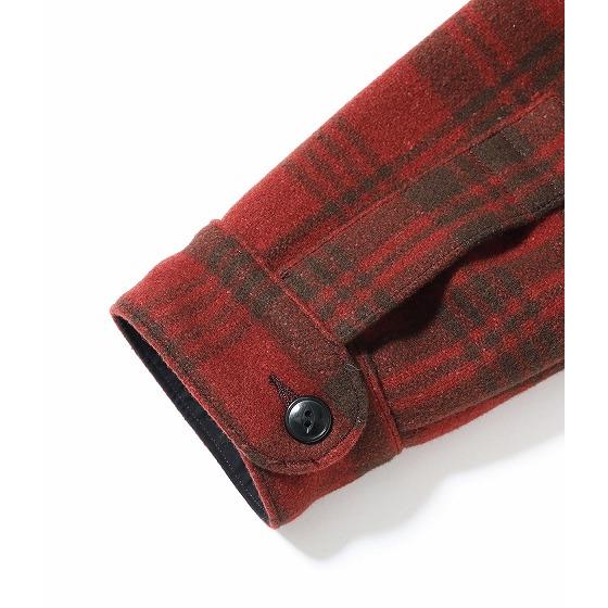 バズリクソンズ Buzz Rickson's BR15752 チェック柄 ショールカラー ウールジャケット JACKET, WOOL, RED PLAID CIVILIAN CONSERVATION CORPS (レッド)の画像