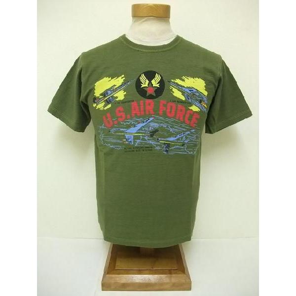 BuzzRickson's バズリクソンズ Tシャツ スラブ U.S.AIR FORCE BR74918 (OLIVE)｜cream05