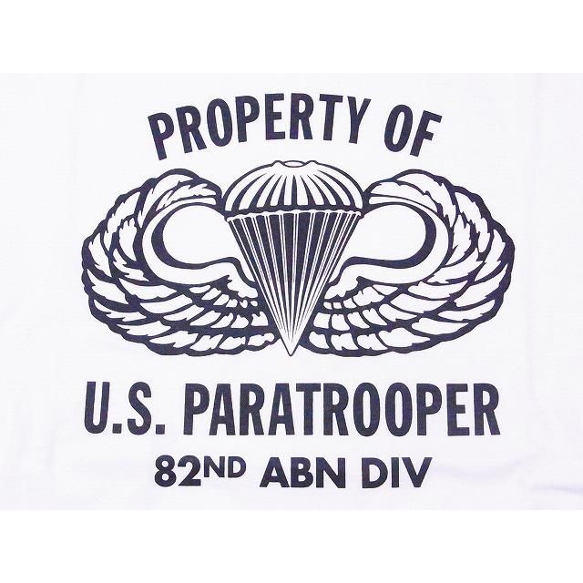 Buzz Rickson's[バズリクソンズ] Tシャツ BR78707 U.S. PARATROOPER (ホワイト)｜cream05｜03