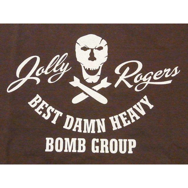 バズリクソンズ Buzz Rickson's Tシャツ BR78907 JOLLY ROGERS ジョリーロジャース (ブラウン)｜cream05｜03