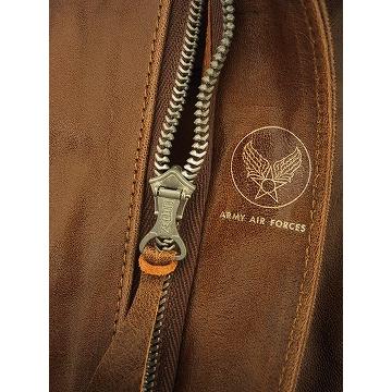 25【新品未使用】 Buzz Ricksons[バズリクソンズ] A-2 314th FTR.SQ. The Hawks BR80186 (S/BROWN) 【WSO2897018349】(101640円)