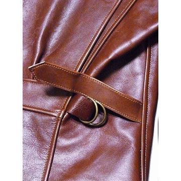 Buzz Rickson's バズリクソンズ カリフォルニアン CALIFORNIAN レザースポーツジャケット BR80561 BRONCO HIDE LEATHER SPORTS JACKET 革ジャン (R/ブラウン)の画像
