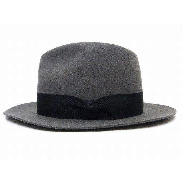 Dry Bones ドライボーンズ ウール フェドラハット DCH-453 フェルト Wool Fedora Hat (チャコール)｜cream05｜03