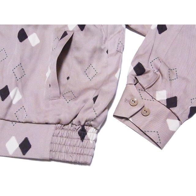 Dry Bones ドライボーンズ ギャバジンジャケット Border Argyle DJ-1210 ギャバジャン ボーダー アーガイル Gabardine Jacket (ベージュ)の画像