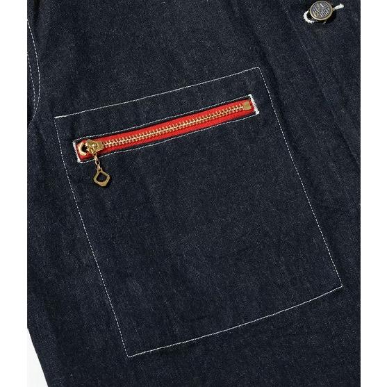 【KBF 】新品　ライトブルー デニムカバーオール KBF（ケイビーエフ）の「デニムカバーオール（デニムジャケット