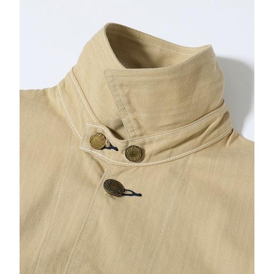 ヘッドライト HEADLIGHT カバーオール HD15908 ランダムヘリンボーン ワークコート ワークジャケット 10oz. RANDOM HBT WORK COAT (ホワイト/ONE-WASH)の画像