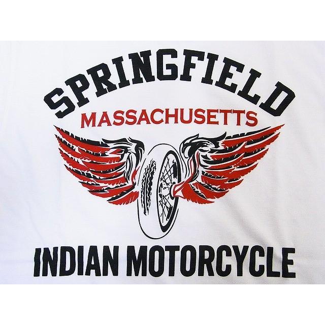 INDIAN MOTORCYCLE[インディアンモーターサイクル] Tシャツ FLYING WHEEL IM77063 (WHITE)｜cream05｜03