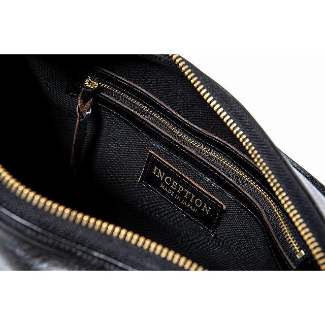 INCEPTION インセプション バッグ ホースハイド バナナバッグ IPHSB-03 ショルダーバッグ HORSE HIDE BANANA BAG (ブラック)の画像