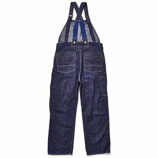 ジョングラッコー JOHN GLUCKOW オーバーオール JG-41 インディゴデニムオーバーオール Strongarm Reinforced Overalls ウエアハウス (インディゴ/ONE-WASH)の画像