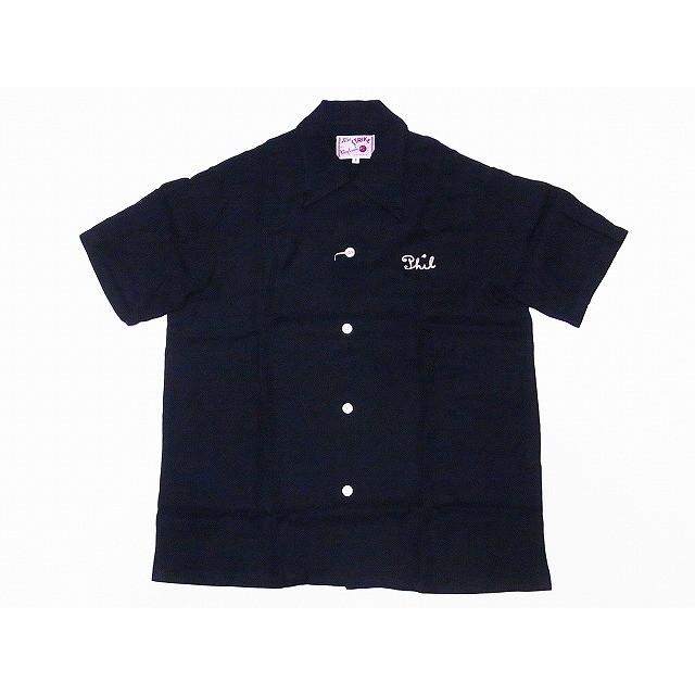 ボウリングシャツ ボーリングシャツ キングルイ M ブラック 50s King