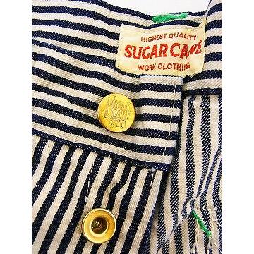 SUGAR CANE[シュガーケーン] ワークパンツ ヒッコリーストライプ SC40587A (NAVY)｜cream05｜05