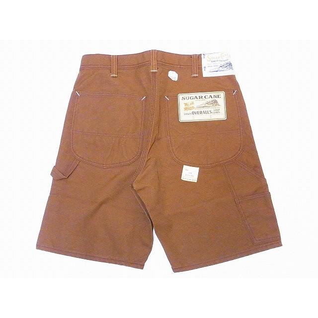 SUGAR CANE シュガーケーン ショートパンツ ブラウンダック ワークショーツ SC51843 13oz. BROWN DUCK WORK SHORTS (ブラウン/ONE-WASH)｜cream05