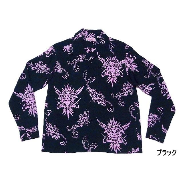 SUN SURF サンサーフ 長袖アロハシャツ SS29601 TIKI 長袖アロハ