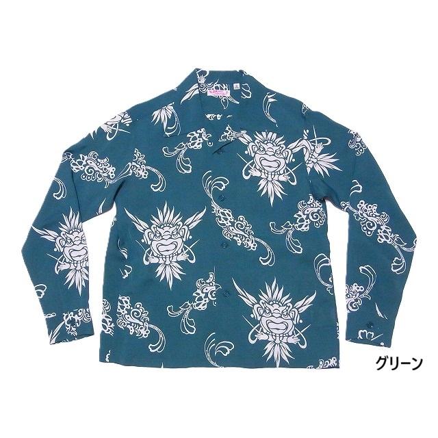 SUN SURF サンサーフ 長袖アロハシャツ SS29601 TIKI 長袖アロハ