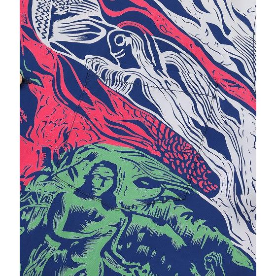 SUN SURF サンサーフ アロハシャツ SS29674 GAUGUIN WOODCUT MYSTIC
