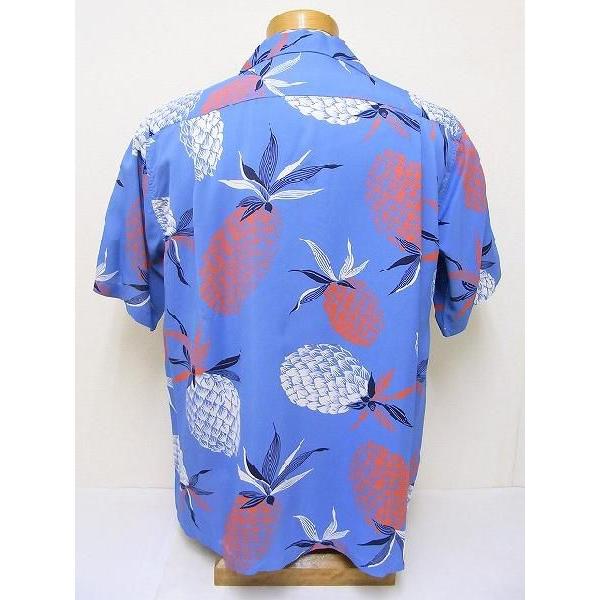 SUN SURF サンサーフ 半袖アロハシャツ XS パイナップル 水色 SUN SURF サンサーフ 半袖アロハシャツ XS パイナップル 水色