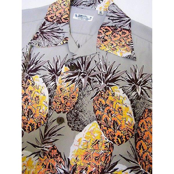 SUN SURF サンサーフ SS36441 アロハシャツ PINEAPPLE (GRAY