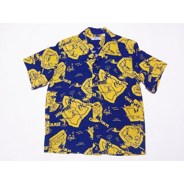 SUN SURF サンサーフ アロハシャツ SS39012 SHOWING HAWAIIAN ISLAND  
