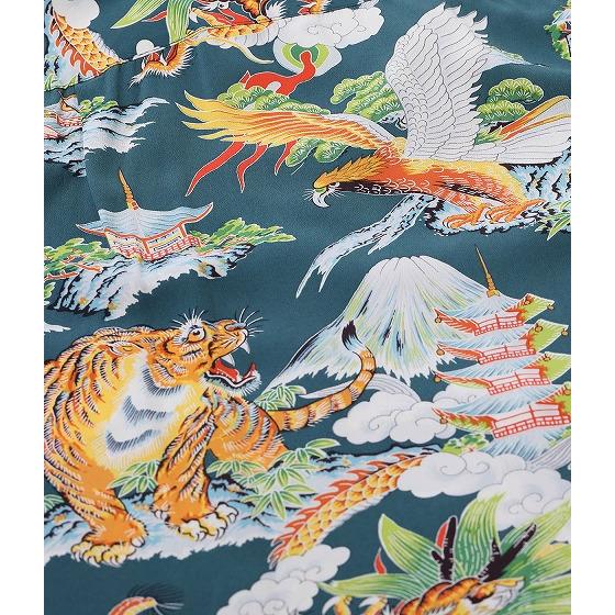 SUN SURF サンサーフ アロハシャツ SS39743 EAGLE, TIGER, DRAGON 鷲