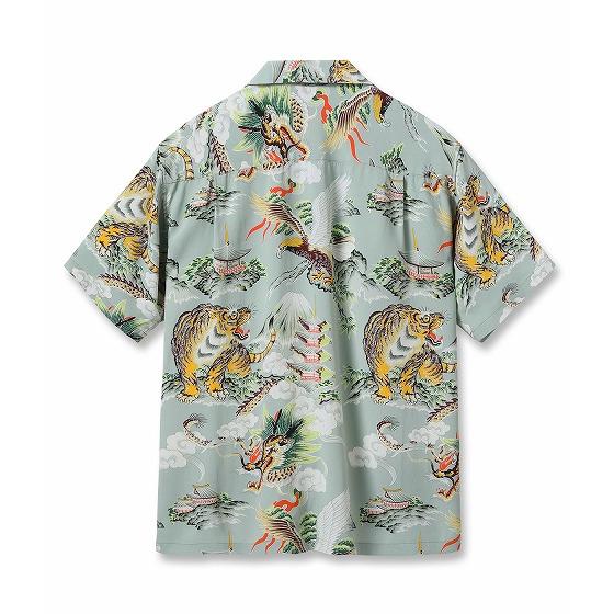 SUN SURF サンサーフ アロハシャツ SS39743 EAGLE, TIGER, DRAGON 鷲