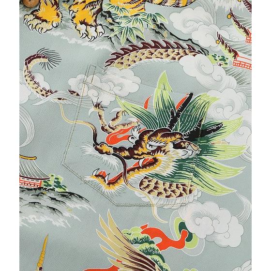 SUN SURF サンサーフ アロハシャツ SS39743 EAGLE, TIGER, DRAGON 鷲