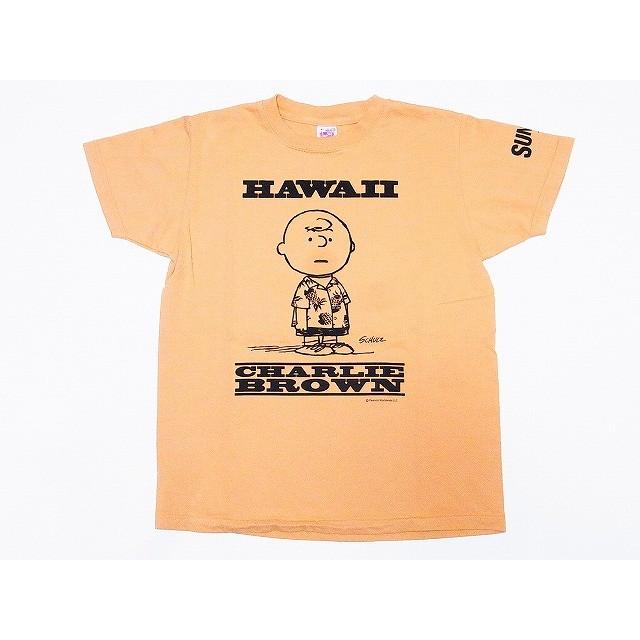 Sun Surf サンサーフ Peanuts ピーナッツ Tシャツ チャーリーブラウン Snoopy Ss Charlie Brown オレンジ Ssorange American Clothing Cream 通販 Yahoo ショッピング