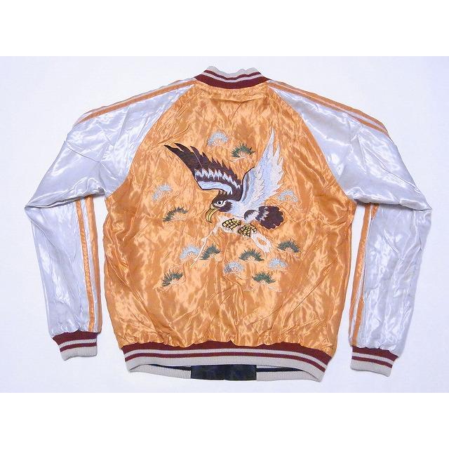 テーラー東洋 東洋エンタープライズ スカジャン TT15682 WHITE DRAGON × EAGLE 白龍 鷲 ホワイトドラゴン イーグル TAILOR TOYO (ブラック)の画像