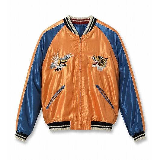 東洋エンタープライズ　別珍　スカジャン　M 鷹　虎　日本地図 TAILOR TOYO テーラー東洋 スカジャン 別珍 x サテン TT15792 ROARING