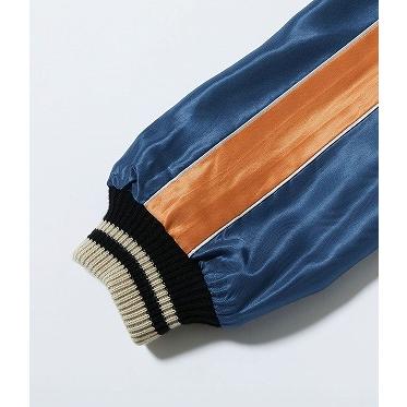 Blue Blue スカジャン 虎 Okura ブルーブルー BLUE BLUE × OKURA 虎刺繍 スカジャン グレー 青 - メルカリ