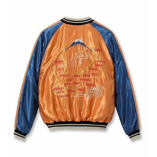 東洋エンタープライズ　別珍　スカジャン　M 鷹　虎　日本地図 TAILOR TOYO テーラー東洋 スカジャン TT15877 TIGER HEAD × JAPAN MAP