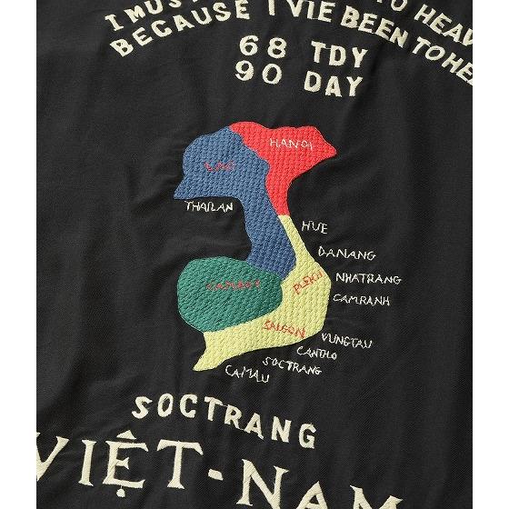 テーラー東洋 TAILOR TOYO ベトジャン TT15880 VIETNAM MAP ベトナムマップ エイジングモデル AGING MODEL ベトナムジャンパー 東洋エンタープライズ (ブラック)の画像