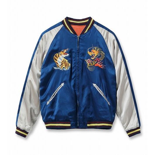 テーラー東洋 TAILOR TOYO スカジャン TT15911 港商 スペシャルエディション EAGLE ＆ DRAGON × JAPAN MAP 鷲 龍 イーグル ドラゴン 日本地図 東洋 (オレンジ)の画像