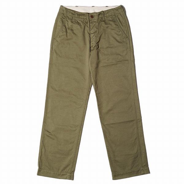 WAREHOUSE チノパン1082 グリーン　W32美品 WAREHOUSE（ウエアハウス） チノパン 1082 CHINOES (グリーン/NON-WASH