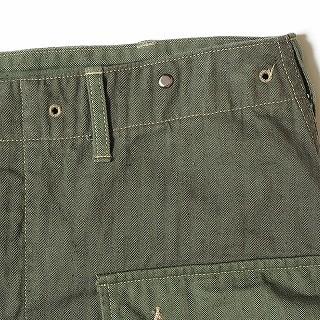 WAREHOUSE ウエアハウス USMC ヘリンボーン モンキーパンツ 1097 U.S.M.C. HERRINGBONE MONKEY PANTS (O.D.グリーン/NON-WASH)｜cream05｜10