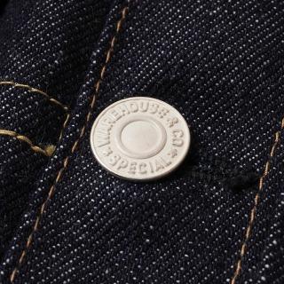 WAREHOUSE ウエアハウス デニムジャケット 2001XX ジージャン ファースト 1ST TYPE DENIM JACKET Gジャン (インディゴ/NON-WASH)の画像