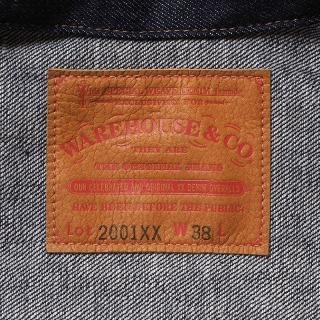 WAREHOUSE ウエアハウス デニムジャケット 2001XX ジージャン ファースト 1ST TYPE DENIM JACKET Gジャン (インディゴ/NON-WASH)の画像